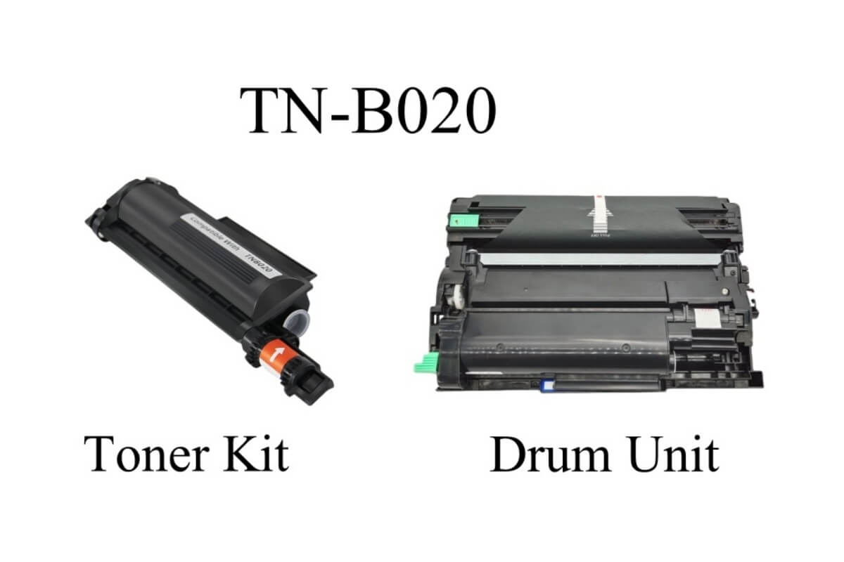 image of Brother TN-B020 toner cartridge and drum unit