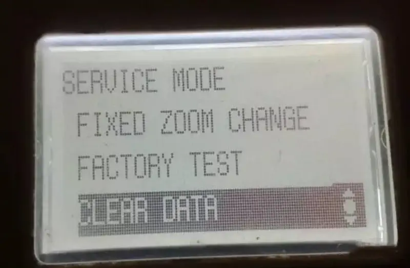 image of clear maintenance call M2 on Konica Minolta
