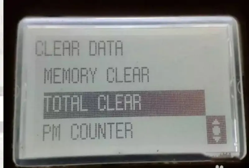 image of clear maintenance call M2 on Konica Minolta