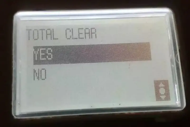 image of clear maintenance call M2 on Konica Minolta