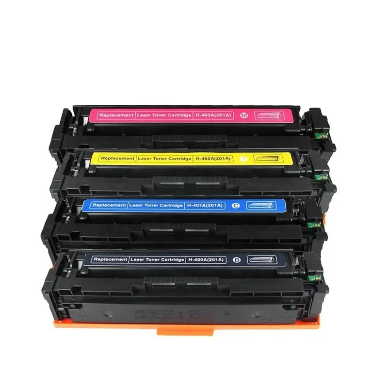 image of a set HP 201A toner cartridge