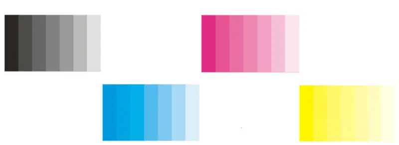 image of a printer test page