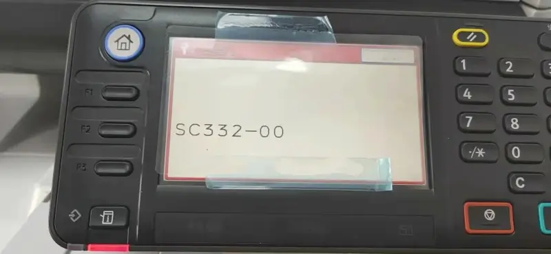 image of SC332-00 Error Code on a Ricoh printer