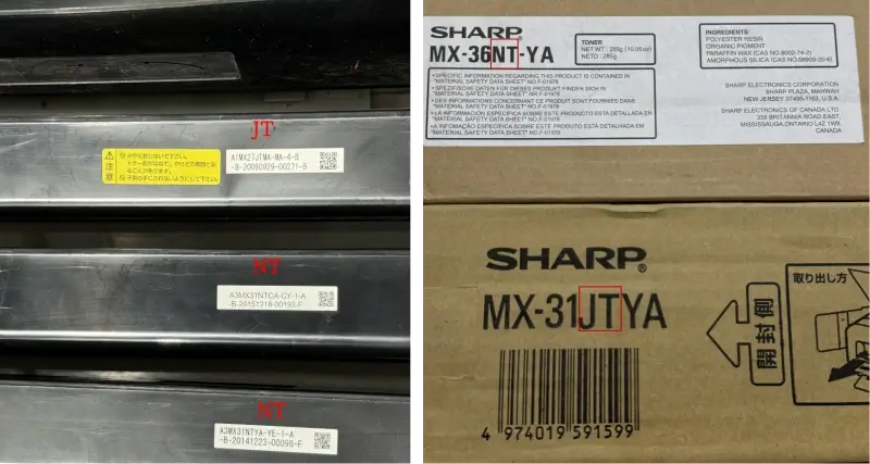 image of Sharp MX-31 and MX-36 Original Toner Cartridge