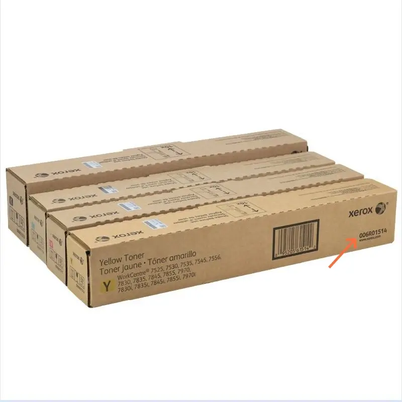 image of a set Xerox 7525 toner cartridge