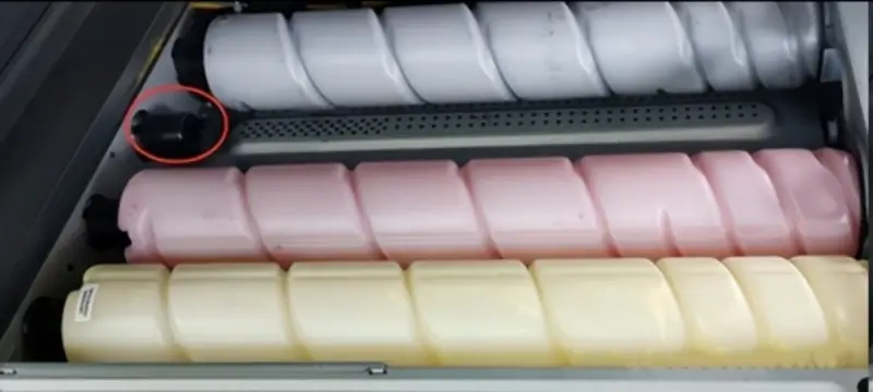 image of 3 pieces Konica Minolta color toner cartridges