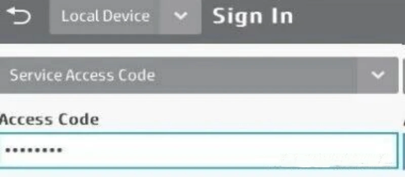image of HP E72425 Service Mode Entry Instruction